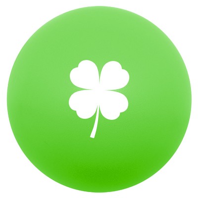 Four Leaf Clover Round Stress Ball